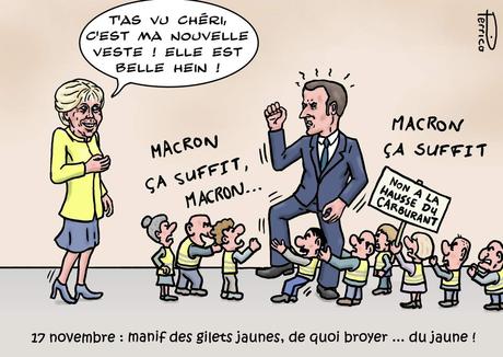 Macron et les gilets jaunes