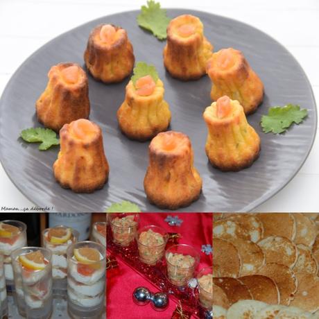 Apéritif Noël-Variation autour du saumon