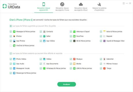 Tenorshare UltData : récupérer des données supprimées de l’iPhone