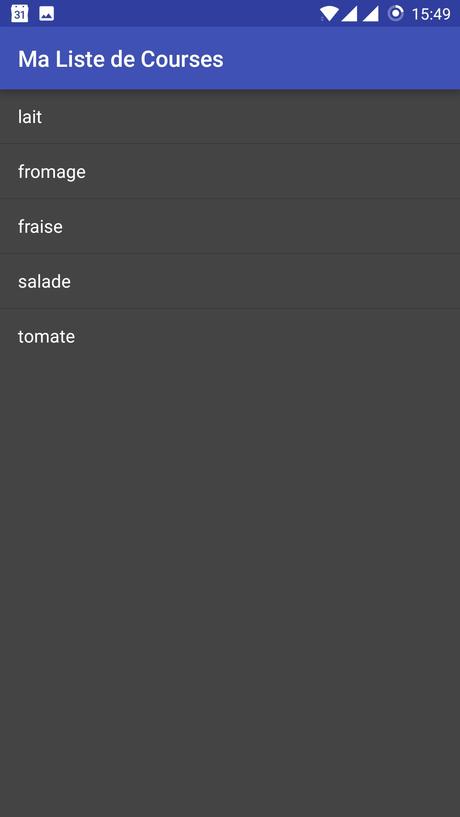 Application Android : Liste de Courses – Shopping List Application Android : Liste de Courses – Shopping List