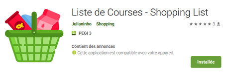 Application Android : Liste de Courses – Shopping List Application Android : Liste de Courses – Shopping List