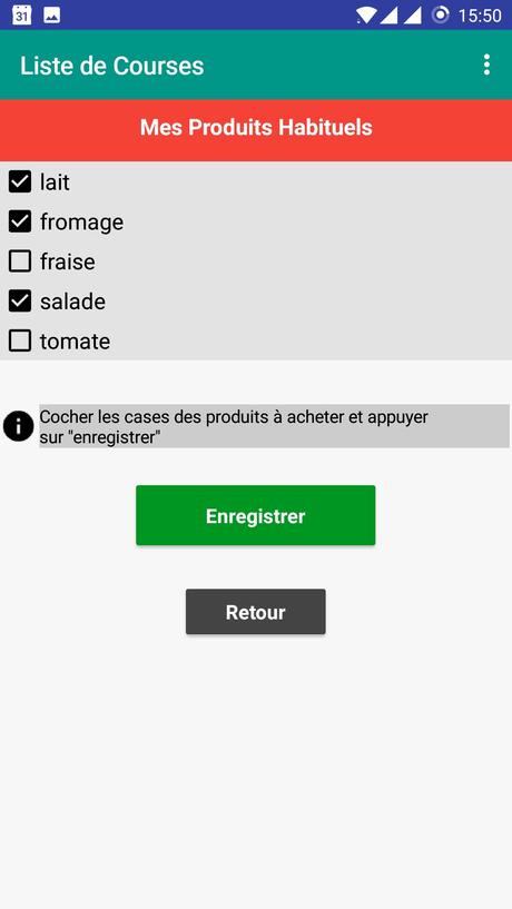 Application Android : Liste de Courses – Shopping List Application Android : Liste de Courses – Shopping List