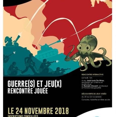 #Culture #LaBibli - Commémoration Guerre(s) et jeu(x) video le Samedi 24 novembre à 16h a la Bibliothéque de Herouville Saint-Clair