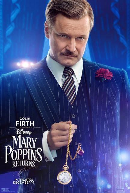 Nouvelles affiches personnages US pour Le Retour de Mary Poppins de Rob Marshall