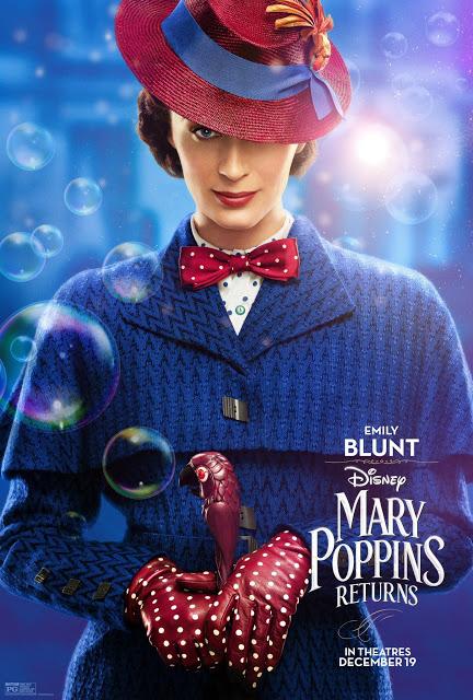 Nouvelles affiches personnages US pour Le Retour de Mary Poppins de Rob Marshall