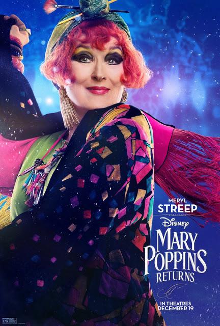 Nouvelles affiches personnages US pour Le Retour de Mary Poppins de Rob Marshall