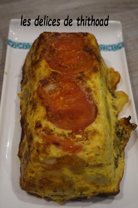 terrine de topinambours, mozzarella et tomates