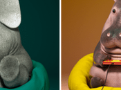 animaux étaient geeks jouaient jeux vidéo.