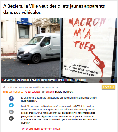 #giletsjaunes : ça sent toujours le brun #giletsjaunes : ça sent toujours le brun