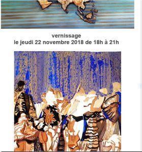 Galerie Feuillantine  « La route de la soie » peintures de Lilya  22/11 au 15/12/2018