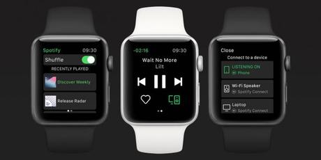 Spotify Music : la version finale enfin disponible sur l’Apple Watch