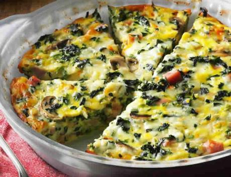 Quiche aux épinards et champignons