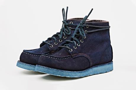 TENUE DE NIMES X RED WING – INDIGO OVER-DYE MOC BOOTS