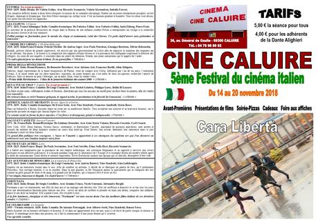 5e festival du film italien à Caluire du 14 au 20 novembre 2018