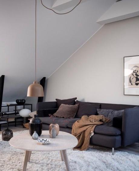 appartement design suédois salon canapé chic sobre minimaliste blog déco clem around the corner