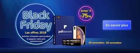 Black Friday 2018 : jusqu’à – 75 % sur PDFelement