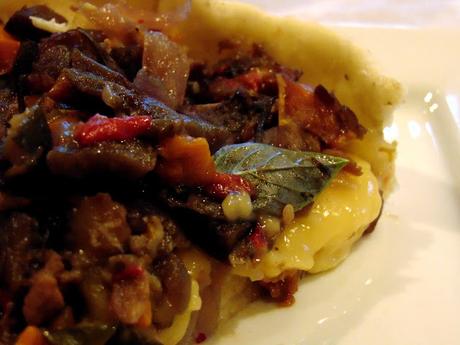 Pizza rustique à la ratatouille