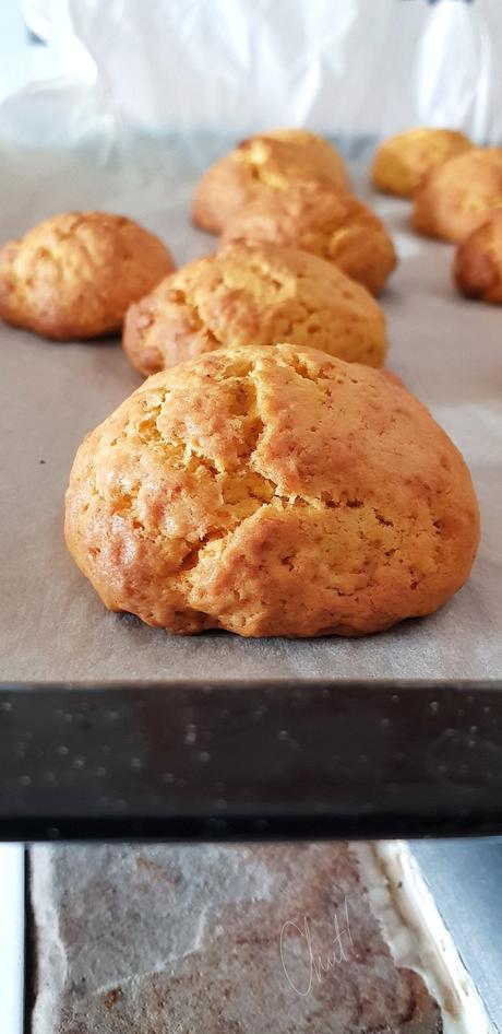 {Biscuits  des fonds de placard : sans oeufs,  sans beurre , mais avec de la citrouille}