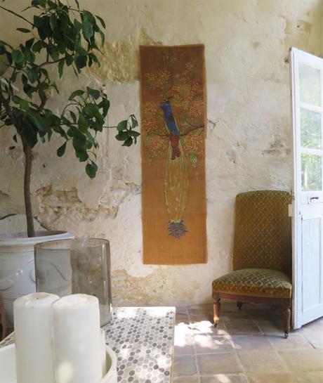 tendance deco tenture murale paon lovmint