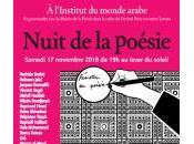 Nuit poésie l'Institut monde arabe, Paris
