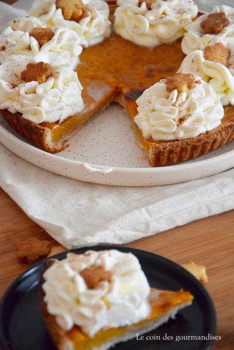 La traditionnelle pumpkin pie pour des fêtes à l’américaine