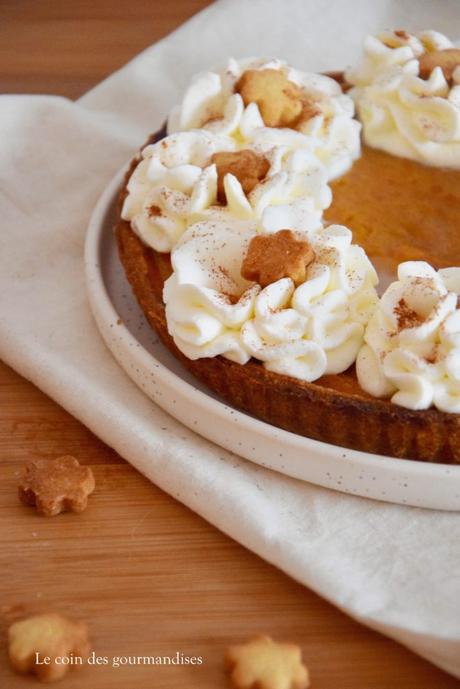 La traditionnelle pumpkin pie pour des fêtes à l’américaine