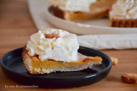 La traditionnelle pumpkin pie pour des fêtes à l’américaine