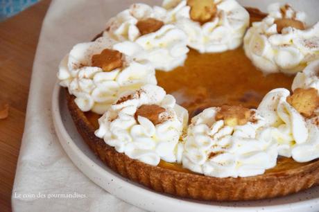 La traditionnelle pumpkin pie pour des fêtes à l’américaine