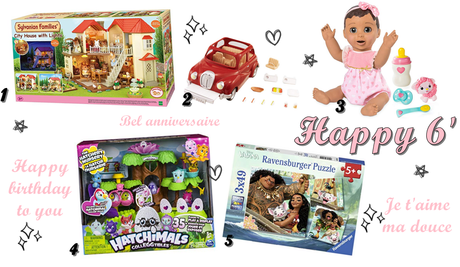Wishlist des 6 ans de Lilia