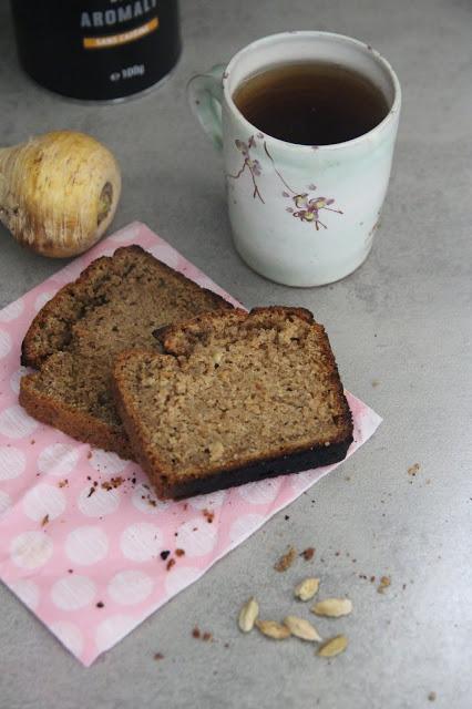 Cuillère et saladier : Cake panais-cardamone (vegan)