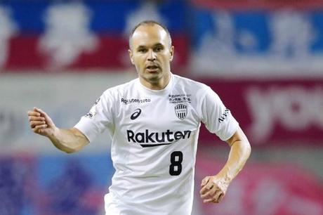 Andrés Iniesta avec le Vissel Kobe.