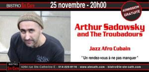 Arthur Sadowsky and the Troubadours, tournée canadienne
