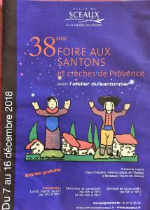 38ème Foire aux santons et crèches de Provence à Sceaux – 7 au 16 Décembre 2018