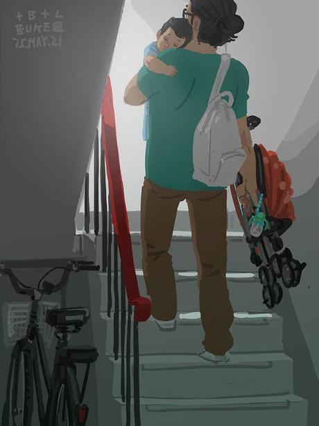 Blue, le papa célibataire qui illustre sa vie quotidienne avec son fils Blue, le papa célibataire qui illustre sa vie quotidienne avec son fils