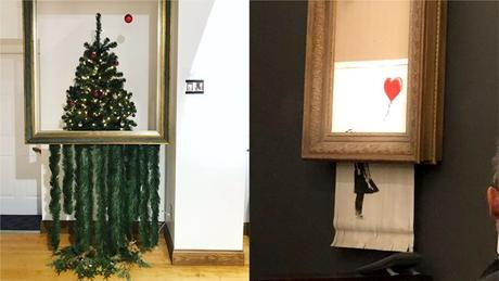 Un sapin de Noël inspiré par Banksy