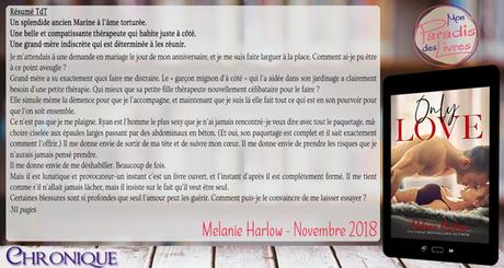One and Only #3 – Only Love – Melanie Harlow (Lecture en VO)