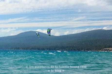 Une journée au Lac Tahoe : Kite surf, plage et glace !