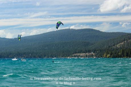 Une journée au Lac Tahoe : Kite surf, plage et glace !