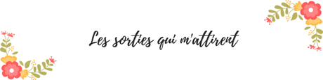 LES SORTIES QUI M’ATTIRENT – Décembre 2018