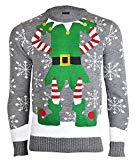 Pull de Noël pour homme : ma sélection top délire ! NOROZE Homme Femme Unisexe Prime Nouveauté Tricoté Noël Chandail Pull-Over Elf Pull + Gratuit Elfe Chapeau
