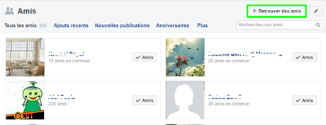 Que faire pour trouver une personne sur Facebook? Chercher des amis sur bureau
