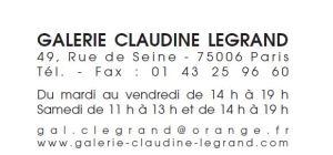Galerie Claudine LEGRAND   exposition Marion Robert 4/22 Décembre 2018