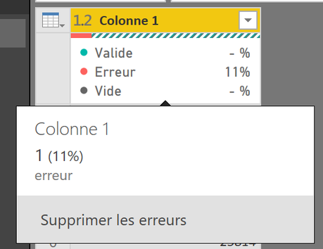 Power Query gestion erreurs