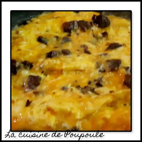 Omelette au chorizo noir du Portugal