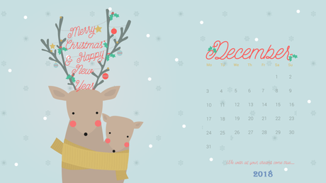 Calendrier Décembre 2018 – December 2018 Calendar