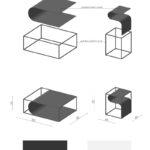 FOLD TABLES mobilier courbé par Max Voytenko