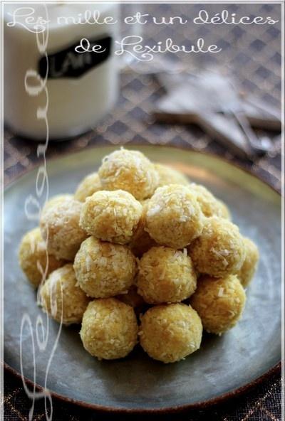 ~Boules d'énergie au citron et noix de coco~