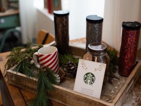 Café Starbucks & confection de couronne de Noël !