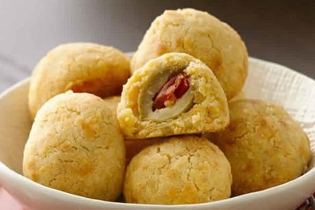 Boulettes de fromage farcies aux olives au thermomix