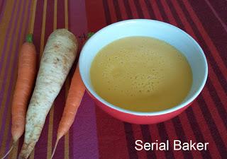 Soupe carotte et persil tubéreux